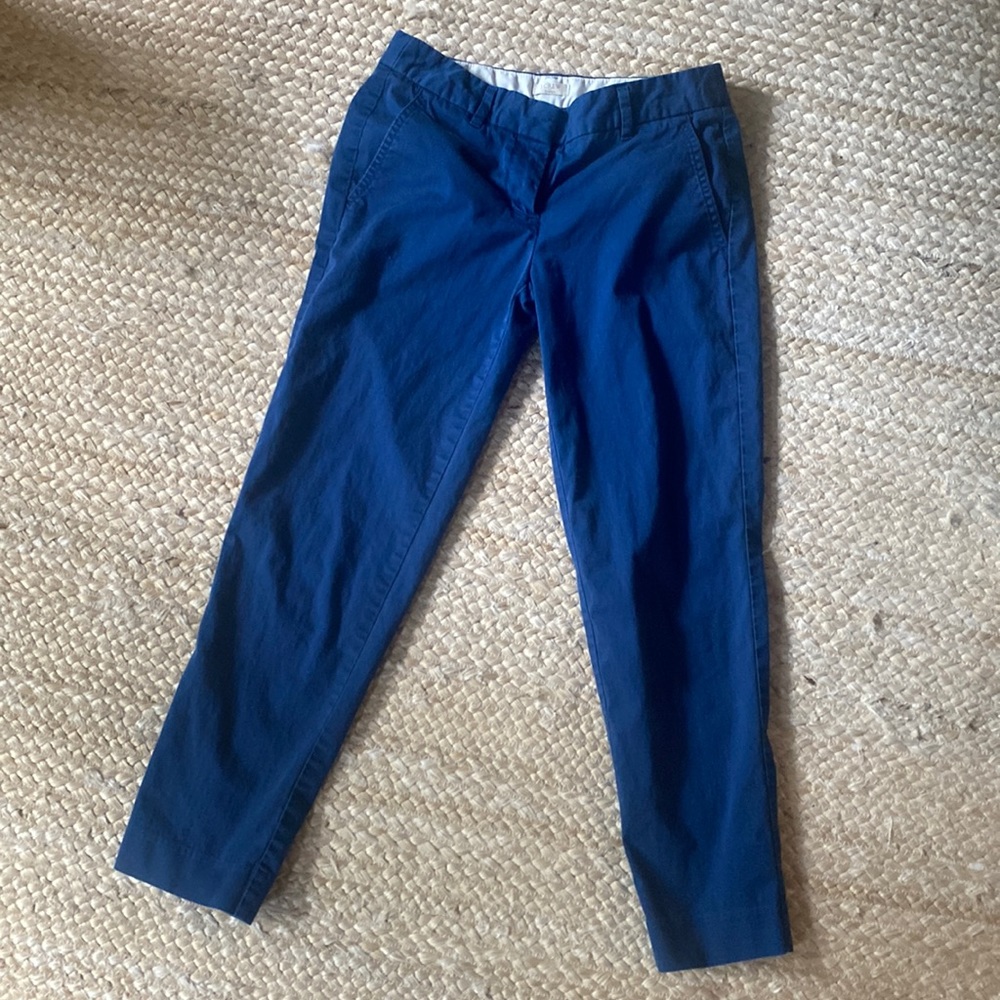 J. Crew Stretch Blue Work Pants